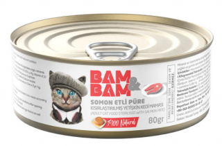 Bam&bam Somonlu Kısırlaştırılmış Yetişkin 80 gr Kedi Maması kullananlar yorumlar